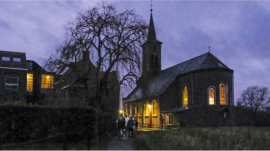 Kerk in dorp